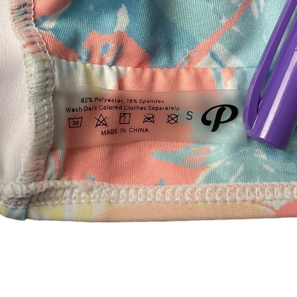🎉 TROPICAL Bikini Top Size Small - Picture 3 of 6
